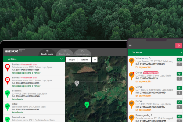 Bosque y Plataforma Notifor web y app móvil para la comunicación forestal